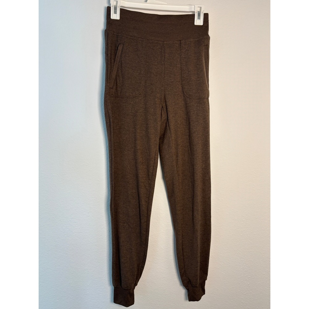 Fabletics Brown Heathered Jogger Pants XS Recycled‎ Polyester Spandex Activewear